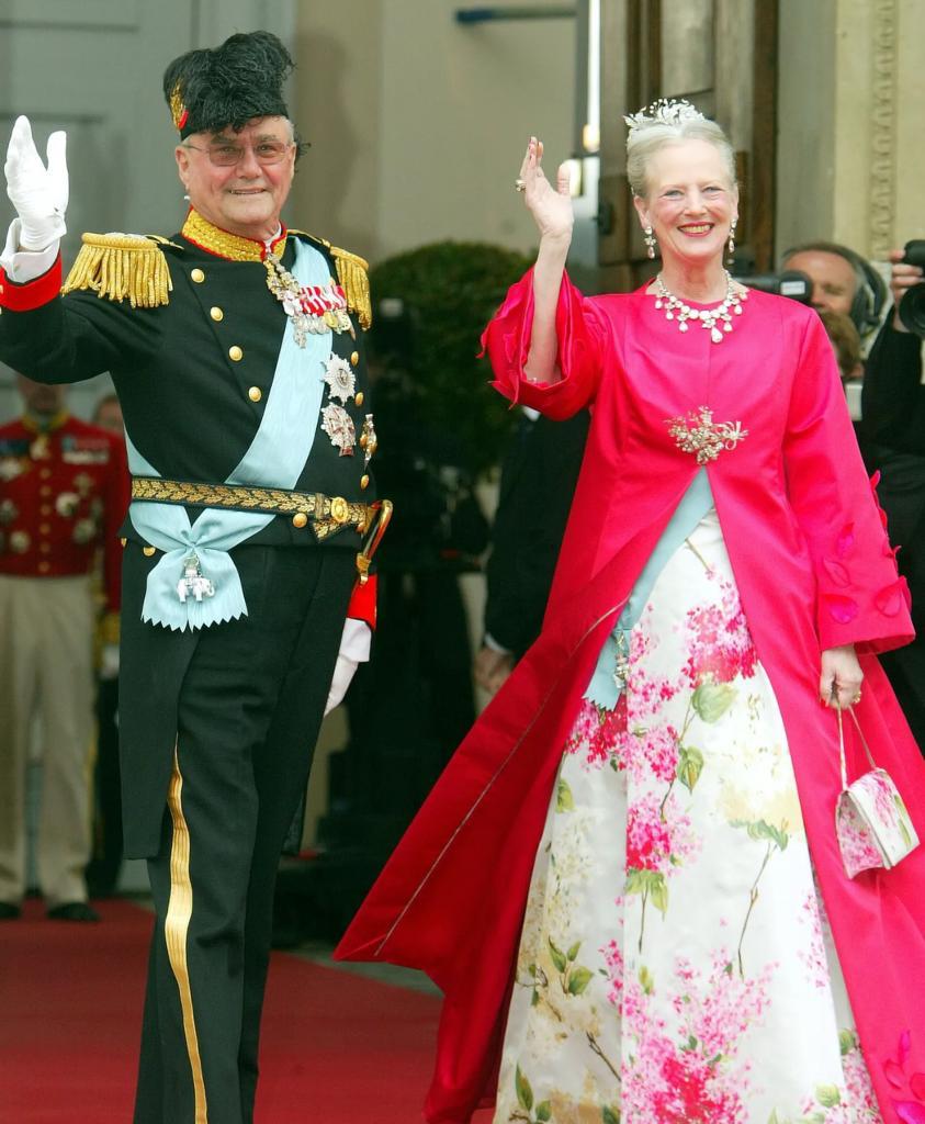 At the wedding of Danish Crown Prince Frederik and Princess Mary in 2004