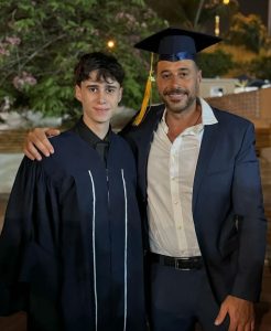 أحمد السعدني وابنه