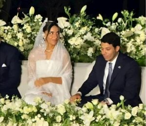 عادل إمام جونيور وزوجته فريدة أشرف