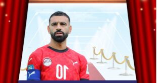 محمد صلاح وأحمد سعد وحمادة هلال في احتفال تأهل مصر لكأس العالم 2026