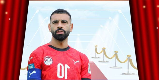 محمد صلاح وأحمد سعد وحمادة هلال في احتفال تأهل مصر لكأس العالم 2026