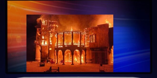 حريق مفاجئ يبتلع موقع التصوير… والسرّ ما زال داخل الرماد!