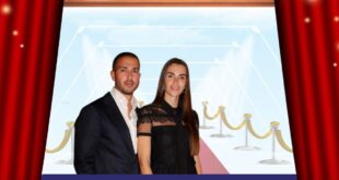 سيليو صعب وزين قطامي يحتفلان بحملها الأول