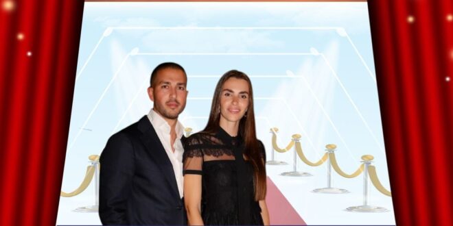 سيليو صعب وزين قطامي يحتفلان بحملها الأول